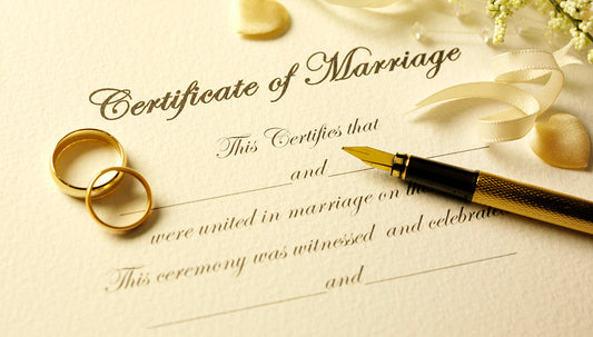 Sign the Marriage Register - No Wedding Guests